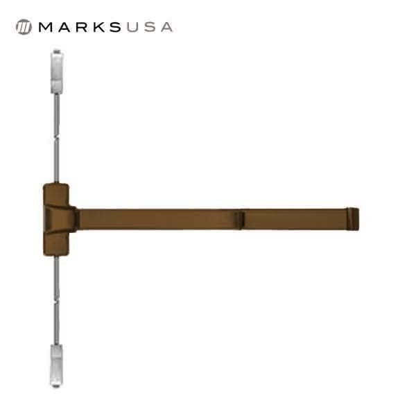 Marks Usa MarksGrd. 1 36" Rim Panic Surface Vertical Rod Exit Device Dark Bronze Finish MRK-M9900-VR-10B